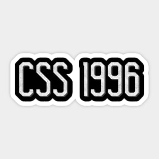 CSS 1996 Sticker